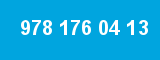 978 176 04 13 978 176 04 13